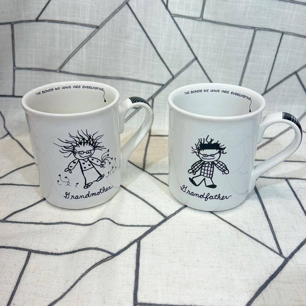 Children of the Inner Light Mug Set White Grandmother Grandfather Marci